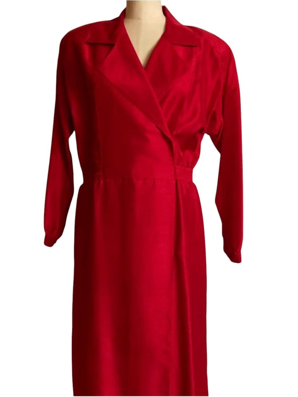 Vintage silk Argenti trench dress